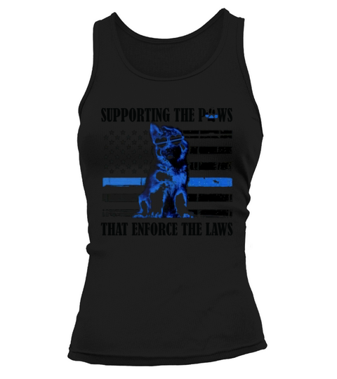 Supporting the paws that enforce the laws - Ladies Flowy Tank Tank top Woman