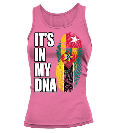 Togolese And Mozambican Mix Heritage DNA Flag Tank top Woman