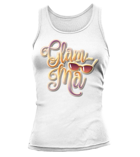 Womens Pretty and Stylish GLAM-MA Grandmother Tank top Woman