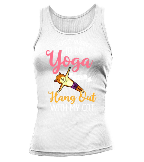 Yoga Cat Beginner Workout Poses Quotes Meditation Tank top Woman