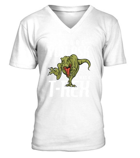 Before You Ask It Was A T-Rex V-Neck T-shirt