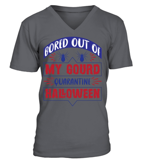 Bored out of my gourd halloween 2022 V-Neck T-shirt