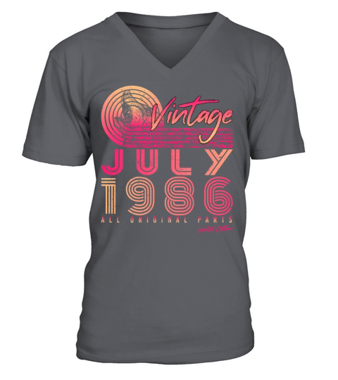 Born In July 1986 V-Neck T-shirt