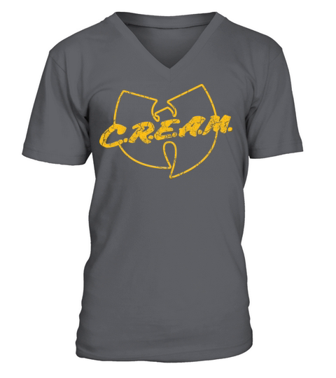 cream wutang yellow V-Neck T-shirt