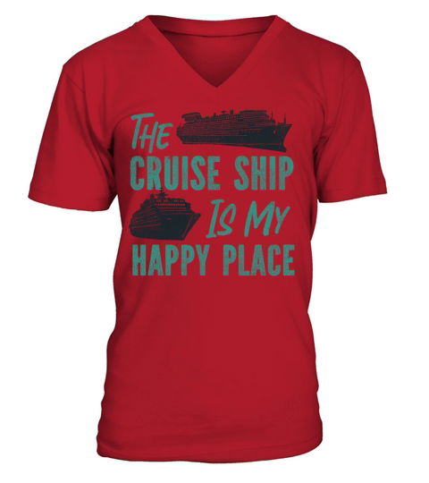 Cruise Ship Vacation Vintage The V-Neck T-shirt