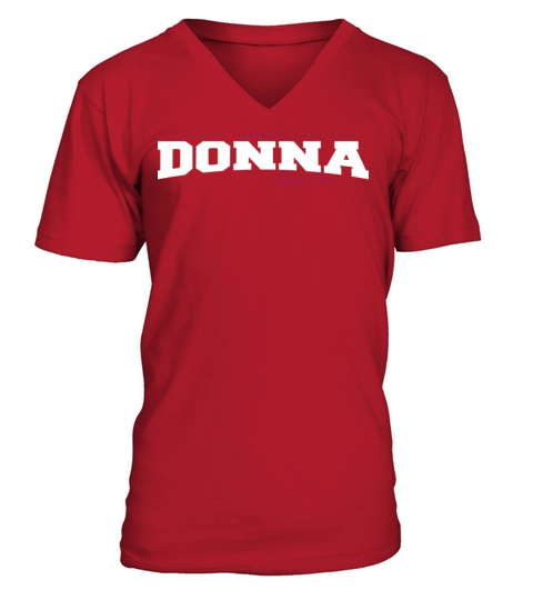 Donna Name Limited Edition Funny Retro Vintage 80s V-Neck T-shirt