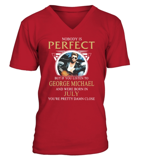 GEORGE MICHAEL 07 V-Neck T-shirt