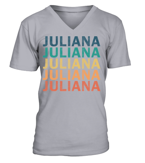 Juliana Name T Shirt - Juliana Vintage Retro Name V-Neck T-shirt