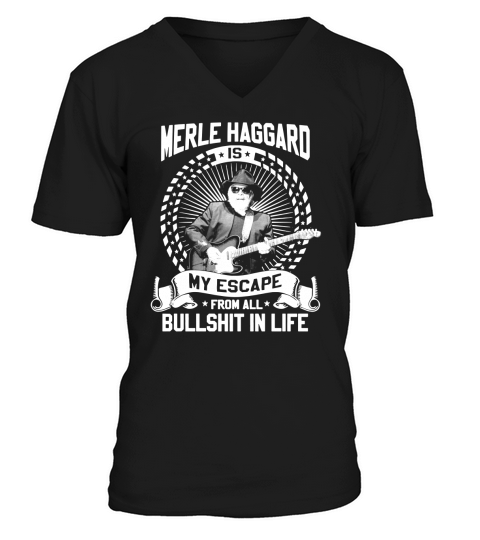 Merle Haggard V-Neck T-shirt