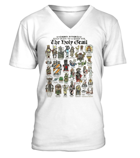 Monty python field guide to a quest for the holy Grail V-Neck T-shirt