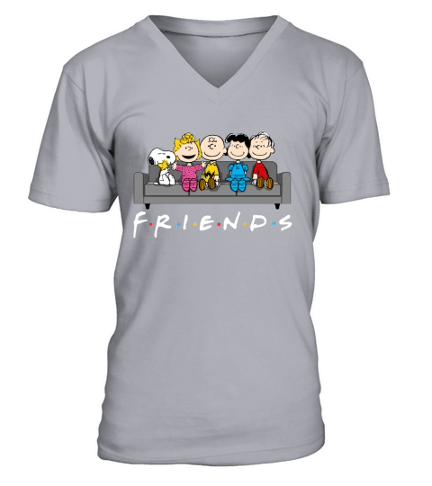 Peanuts Snoopy Friends V-Neck T-shirt