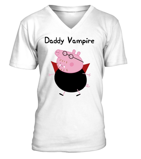 Peppa Pig, Halloween Shirt, Daddy Pig,  Halloween V-Neck T-shirt