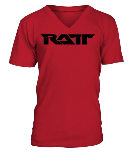 Ratt Band Logo V-Neck T-shirt