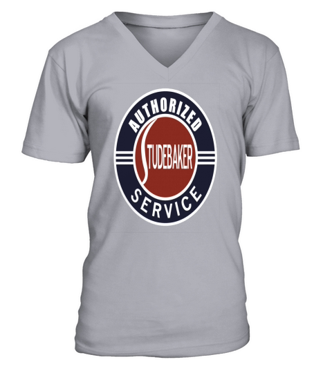 Studebaker service vintage sign reproduction V-Neck T-shirt