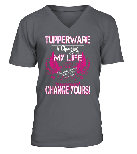 TUPPERWARE V-Neck T-shirt