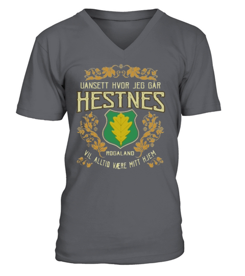 Uansett hvor jeg gar hestnes vil alltio varte mitt hjem V-Neck T-shirt