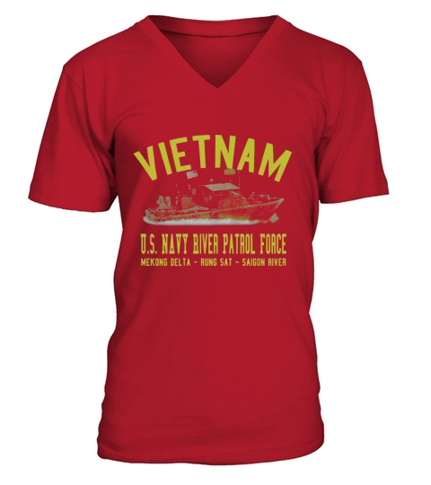 Vietnam US Navy river patrol force V-Neck T-shirt