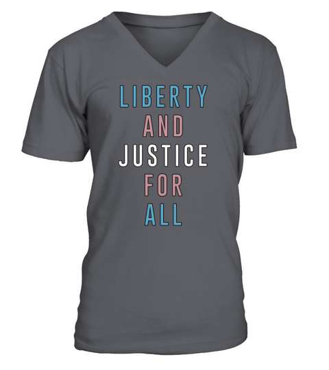 Vintage Tshirt for LIBERTY AND JUSTICE FOR ALL V-Neck T-shirt