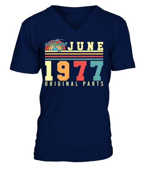 Year Of Construction 1977 June V-Neck T-shirt