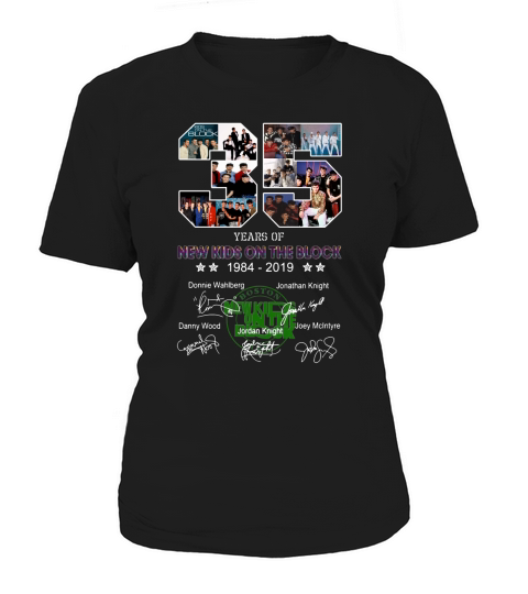35 years of New Kids On The Block 1984 2019 signatures shirt Women's T-Shirt