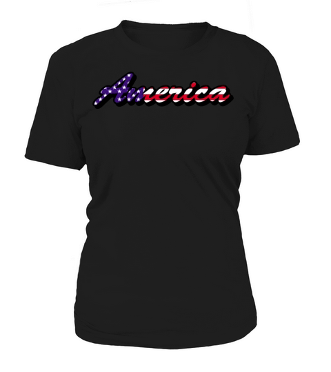 AMERICA RETRO Crop Tops 4th of July Women's T-Shirt