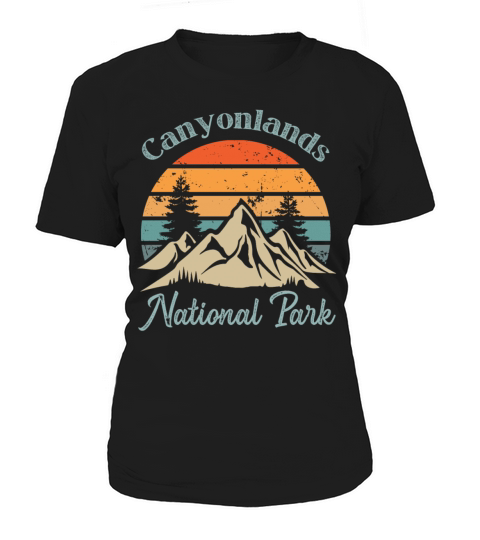 Canyonlands National Park Retro Vintage Mountain S Women's T-Shirt