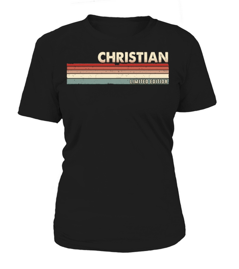Christian - Funny Retro Vintage Name 80s 90s Women's T-Shirt