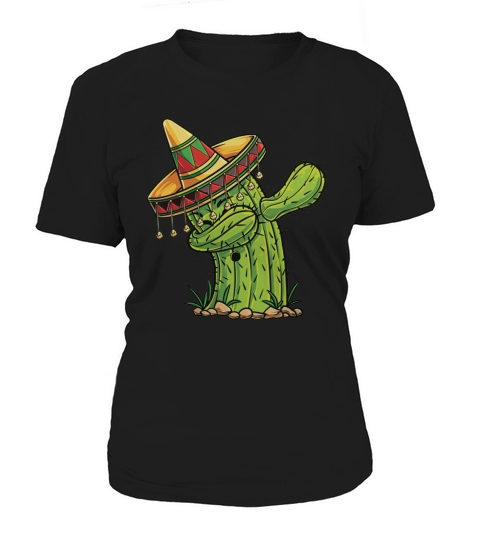 Dabbing Cactus T Shirt Cinco de Mayo Mexican Fiesta Sombrero Women's T-Shirt