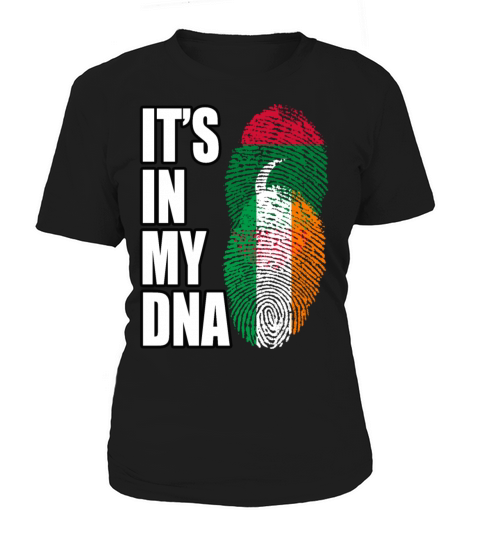Maldivian And Irish Mix Heritage DNA Flag Women's T-Shirt