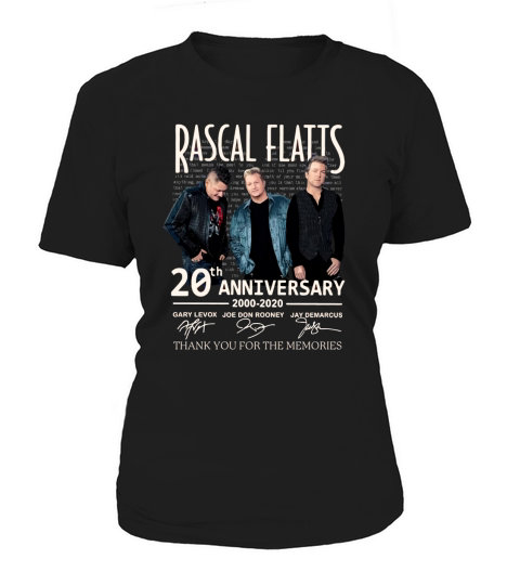 Rascal Flatts 20th anniversary 2000-2020 signed thank memories shirt Women's T-Shirt