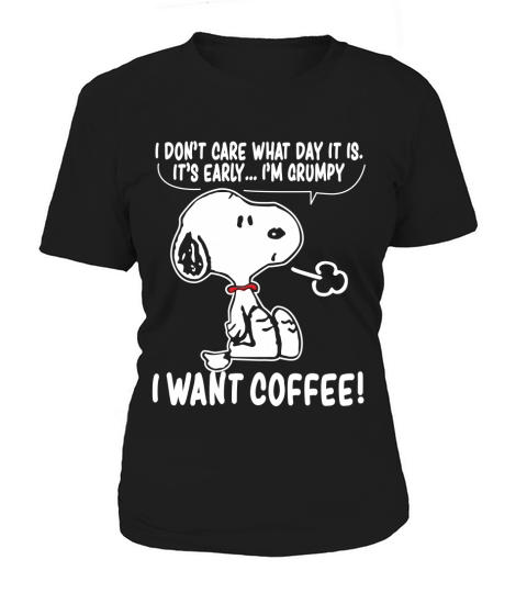 Snoopy - I want coffee Women's T-Shirt