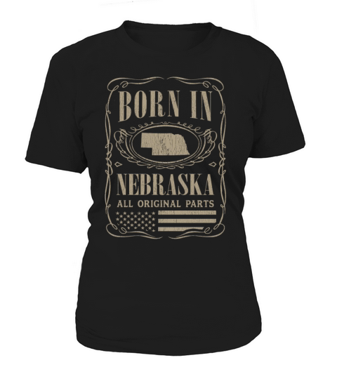 Vintage America US States Born Nebraska Women's T-Shirt