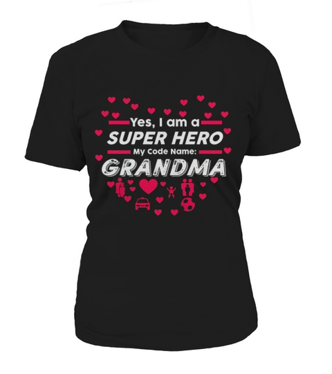 Womens Grandma Superhero TShirt Super Hero Womens Gift Tee Women's T-Shirt