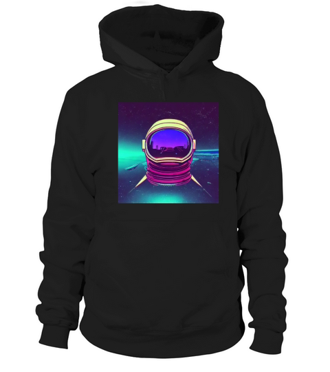 Astronaut Retro Synhwave outrun aesthetics Hoodie Unisex
