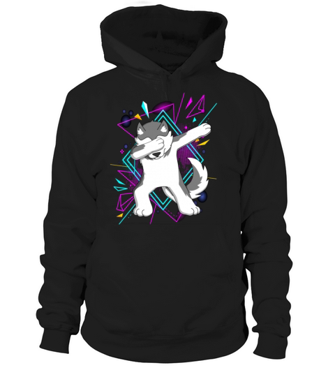 Dab Dabbing Husky Hund Dog Dancing Trend Geschenk Hoodie Unisex