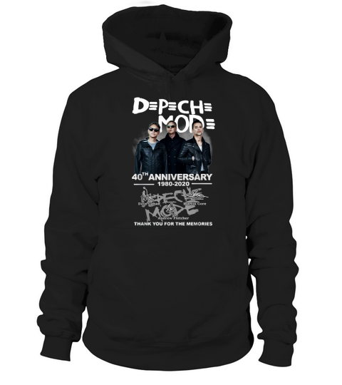 Depeche Mode 40th anniversary 1980-2020 signatures shirt Hoodie Unisex