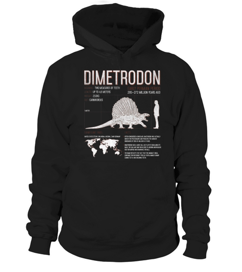 Dimetrodon Dinosaur Fun Facts T Shirt - Science Mens Kids Hoodie Unisex