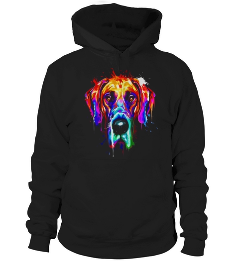 Splash Art Great Dane T-Shirt | Puppy Lover Gift Hoodie Unisex