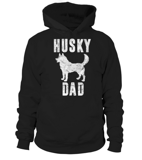 Vintage Husky Dad Gift Siberian Huskies Father Hoodie Unisex