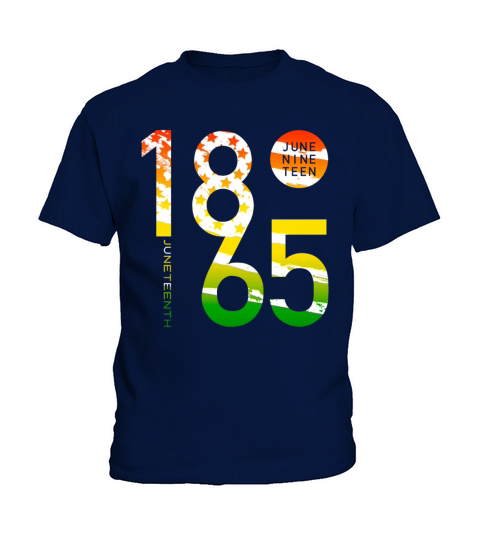 1865 Black History Juneteenth June 19 Vintage Kids T-Shirt
