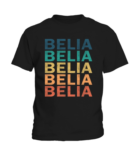 Belia Name T Shirt - Belia Vintage Retro Name Gift Kids T-Shirt
