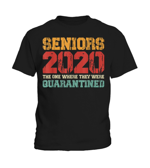 Class Of 2020 Graduation Senior Funny Quarantine Vintage T-Shirt Kids T-Shirt