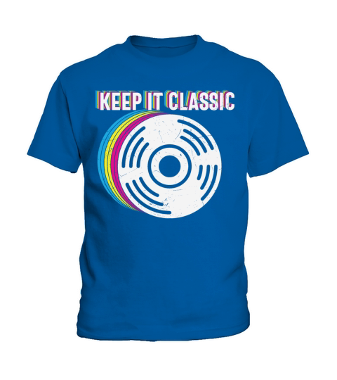 Keep It Classic Retro Vinyl Record Kids T-Shirt