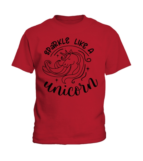 Sparkle Like A Unicorn Black Quotes Kids T-Shirt