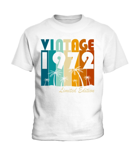 Vintage 1972 Vintage Retro Birthday Gift Kids T-Shirt