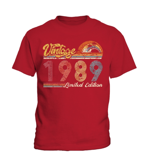 Vintage "Limited Edition" Vintage 1989 Birthday Kids T-Shirt