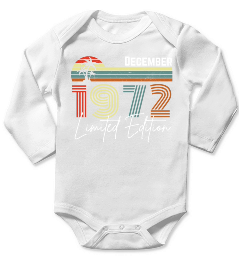 40 Years December 1982 Vintage Limited Edition Long Sleeve Baby One-Piece