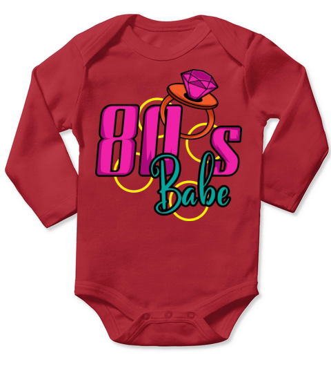80s Babe Stunning Person Gift Long Sleeve Baby One-Piece
