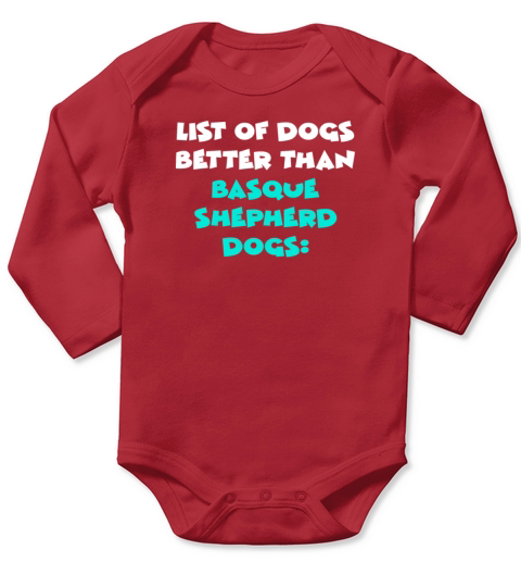 Basque Shepherd Dog Long Sleeve Baby One-Piece