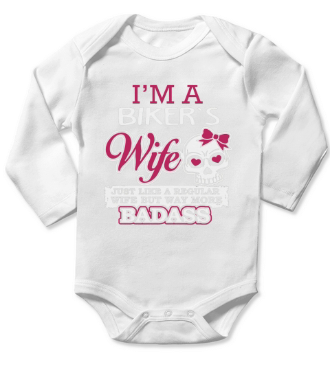 Biker wife - Only One Long Sleeve Baby One-Piece